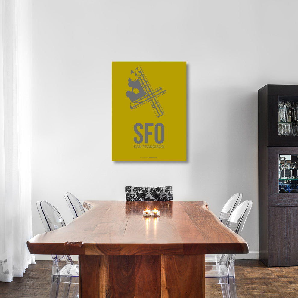 "SFO San Francisco Poster 3" Fine Art Print