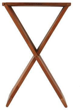 Bare Decor Leaf Folding Counterstool, Solid Teak Wood 24" high