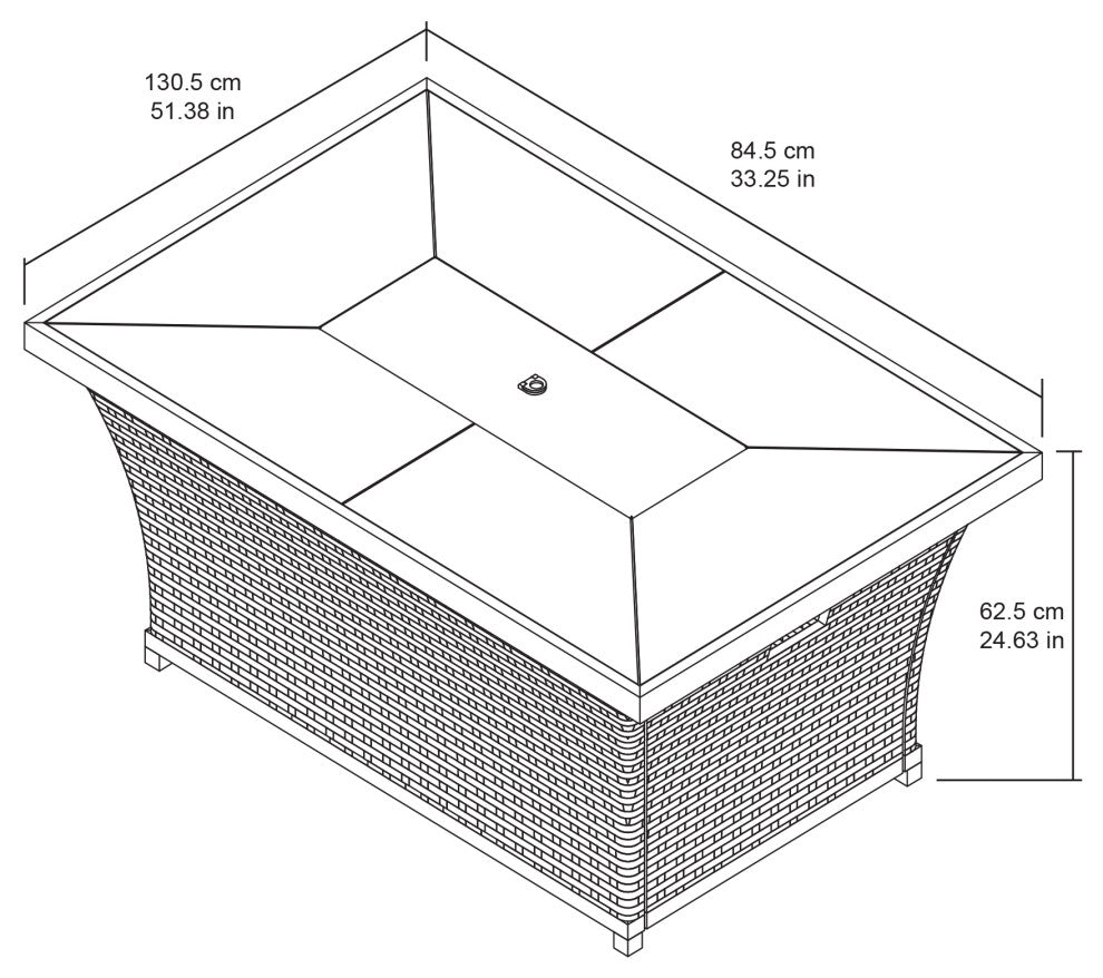 OVE Decors Benton II Fire Table