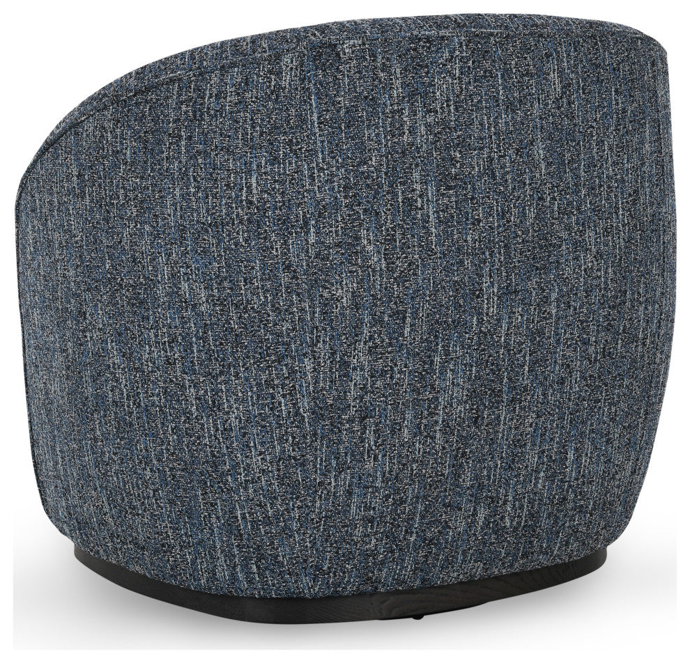 Andrea Swivel Accent Chair Blue