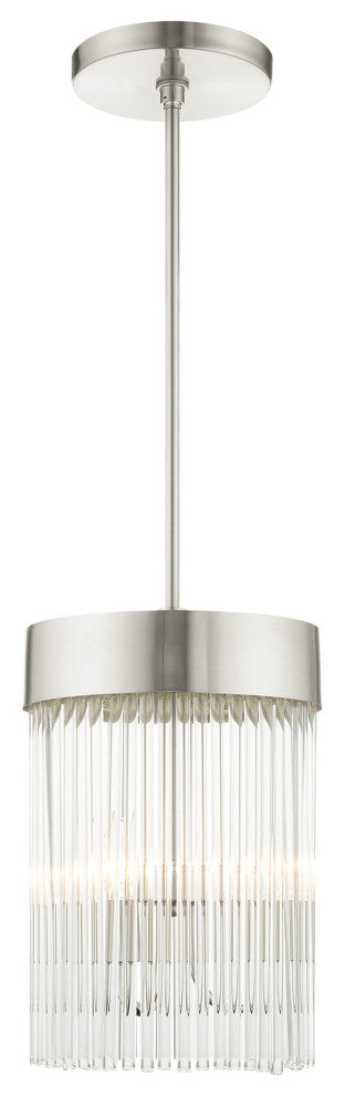 Livex Lighting Norwich 3 Light Brushed Nickel Chandelier