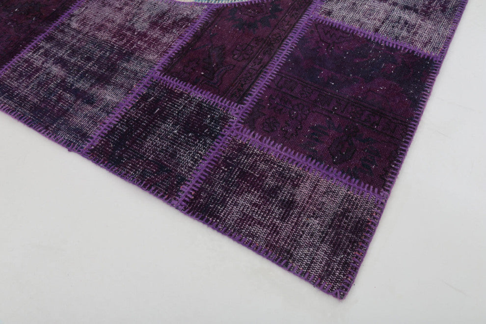 Rug N Carpet - Hand-knotted Oriental 5' 8'' x 8' 1'' Flag Patchwork Rug