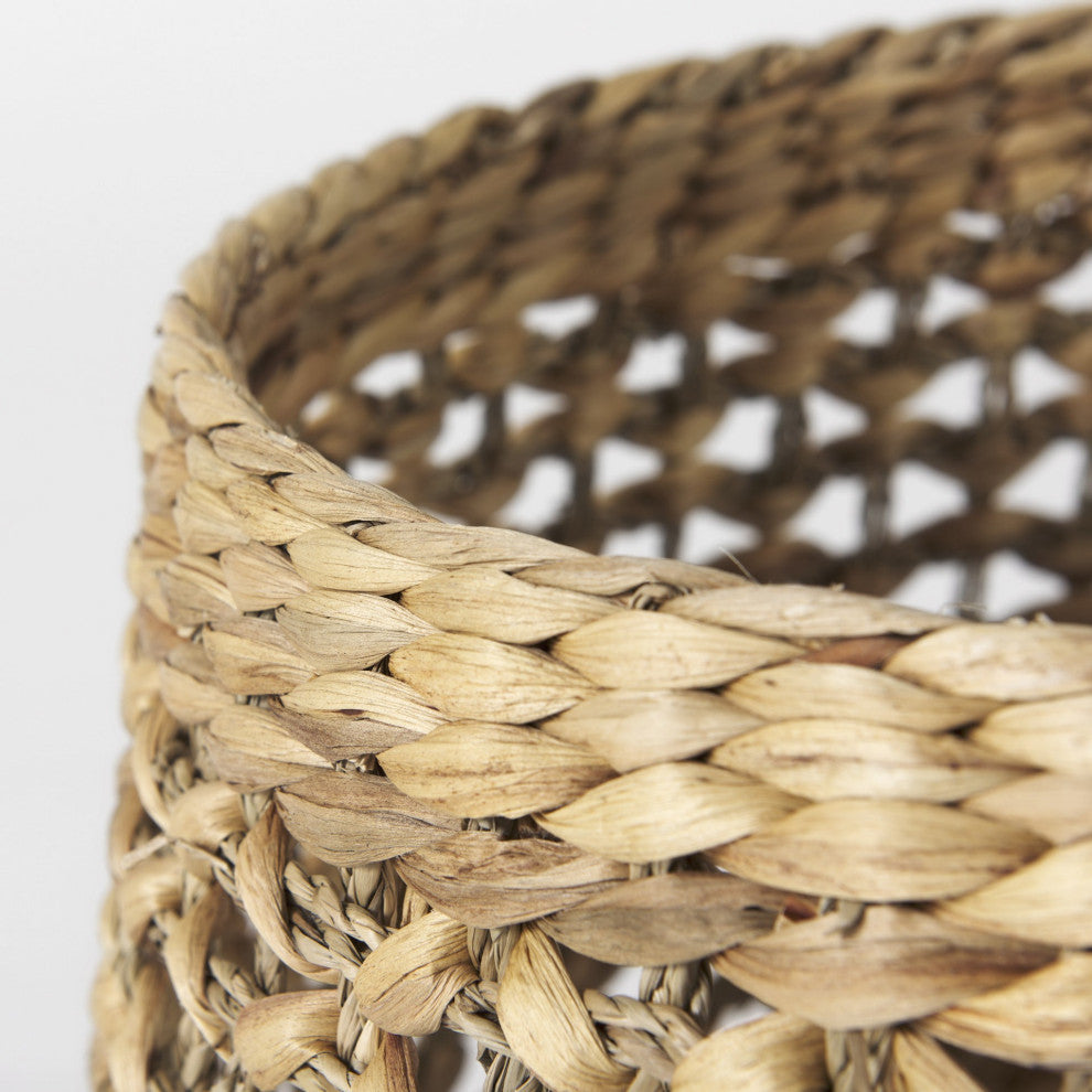 Set of Three Round Wicker Baskets