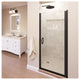 Basco INFN00A3376XP Infinity 76"H x 33"W Hinged Framed Shower - Oil Rubbed