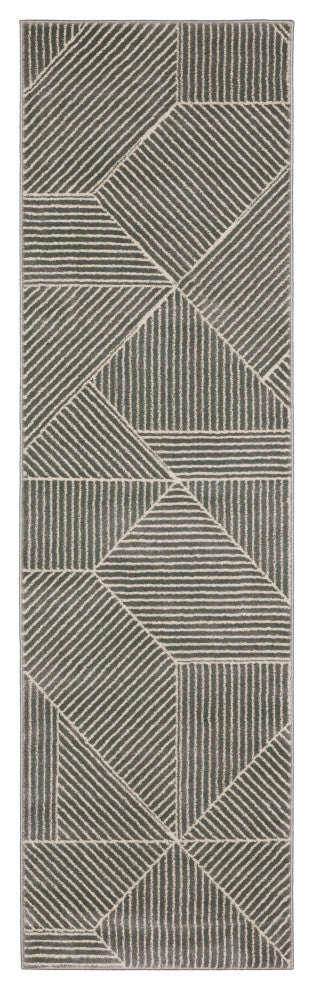 Oriental Weavers Raylan RAY08 Geometric Rug, Gray, 5'3"x7'6"