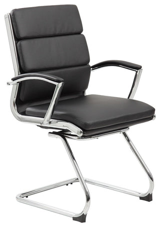 Boss Executive Caressoftplus Chair With Metal Chrome Finish, Mid Back