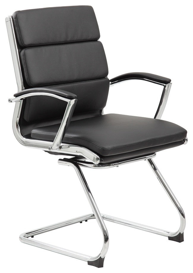 Boss Executive Caressoftplus Chair With Metal Chrome Finish, Mid Back