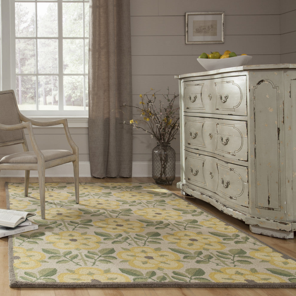 Newport Yellow Rug, 5'x8'