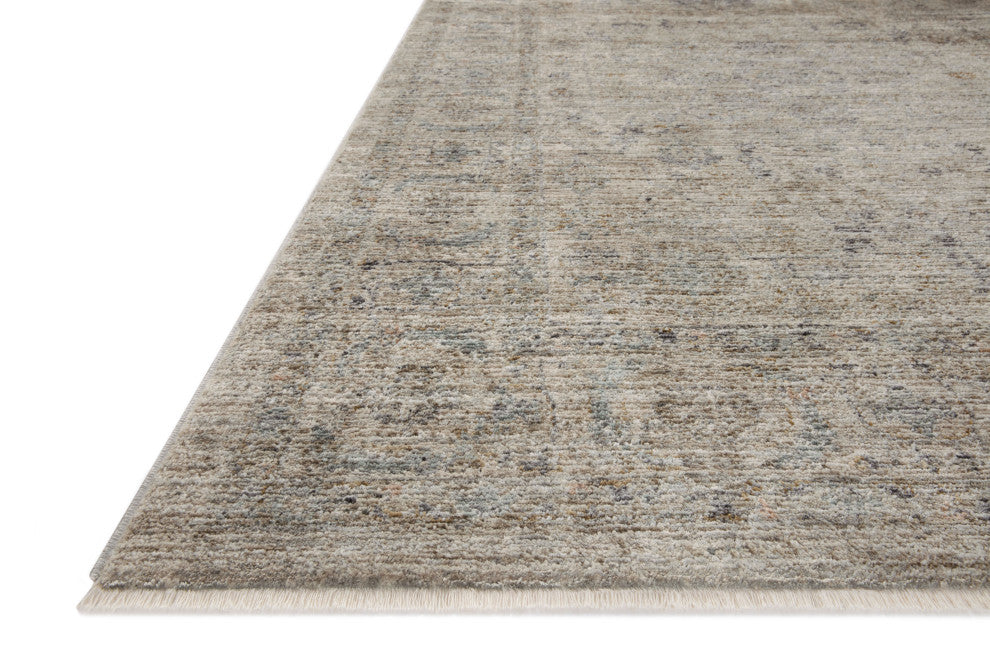 Jean Stoffer x Loloi Katherine Area Rug, Beige / Mist, 18" X 18" Sample