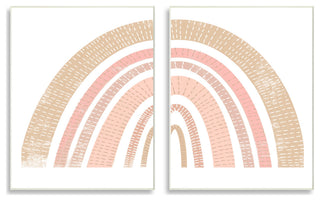 Abstract Pink Neutral Kid's Rainbow Arches Striped Patterns,10 x 15