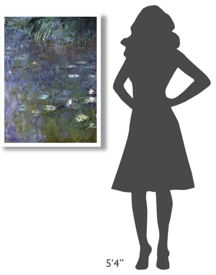 "Water Lilies: Morning, c. 1914-26 (right)" Paper Print by Claude Monet, 26"x34"