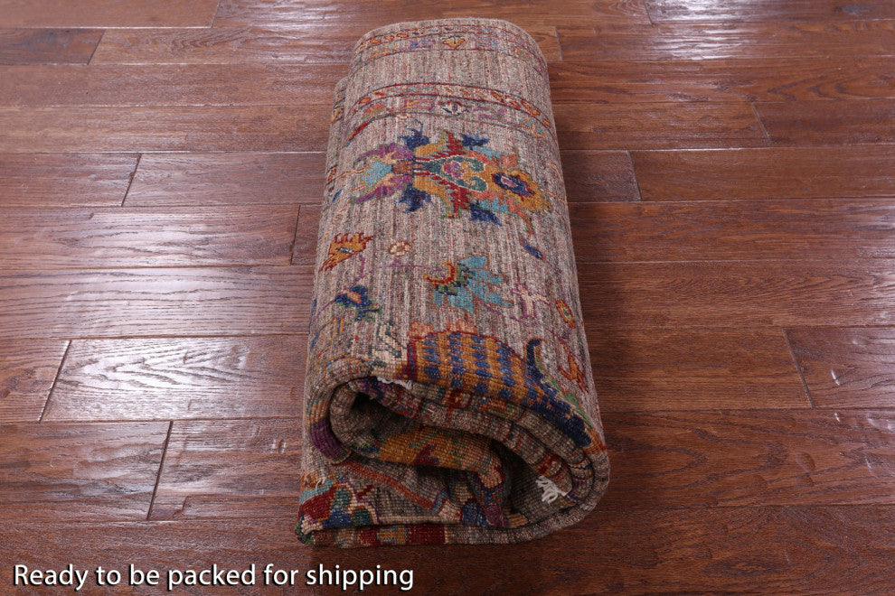 5' 2" X 6' 5" Hand Knotted Persian Tabriz Wool Rug Q9966