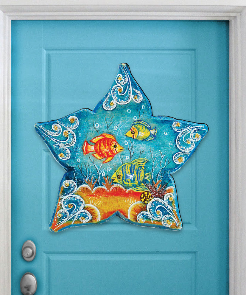 Sea Star Wooden Door Hanger