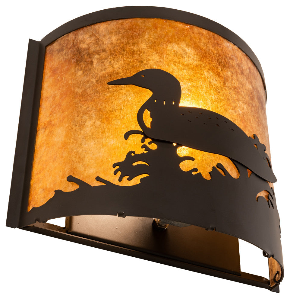 11 Wide Loon Wall Sconce