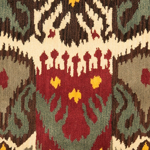 Safavieh Ikat Ikt217A Creme, Brown Area Rug, 2''x8'' Runner