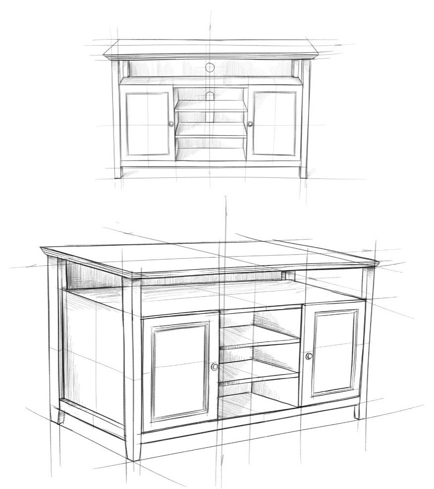 Amherst TV Media Stand
