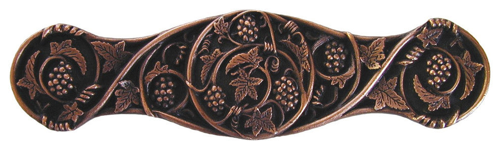 Grapevines Pull Antique Brass, Antique Copper