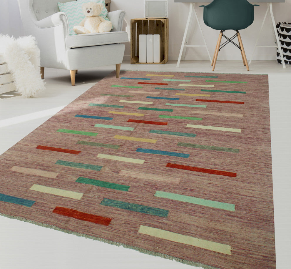 Winchester Kilim Chet Purple Rug