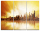 "Seattle Panorama" Photography Metal Wall Art, 3 Panels, 36"x28"