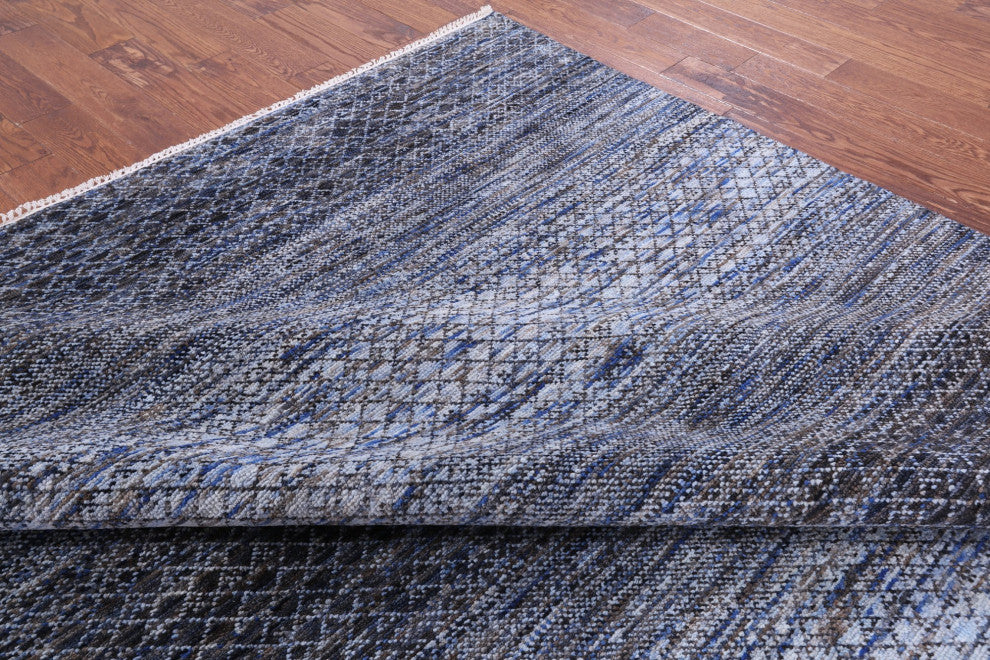 9' 1" X 12' 3" Savannah Grass Hand Knotted Wool Rug Q9229