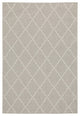8"x10" Gray and Ivory Trellis Indoor Outdoor Area Rug
