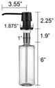 Kitchen Soap/Lotion Pump Dispenser, Matte Black