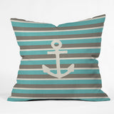 Bianca Green Anchor 1 Outdoor Throw Pillow