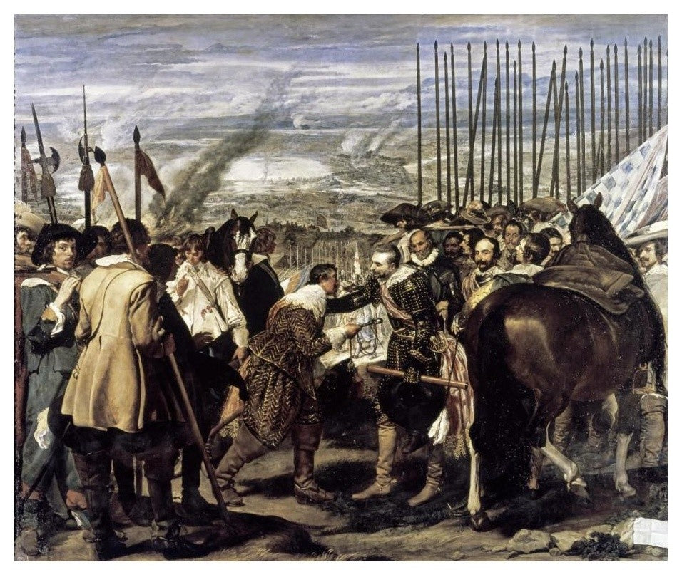 "Surrender of Breda (The Spears)" Print by Diego Velazquez, 24"x20"