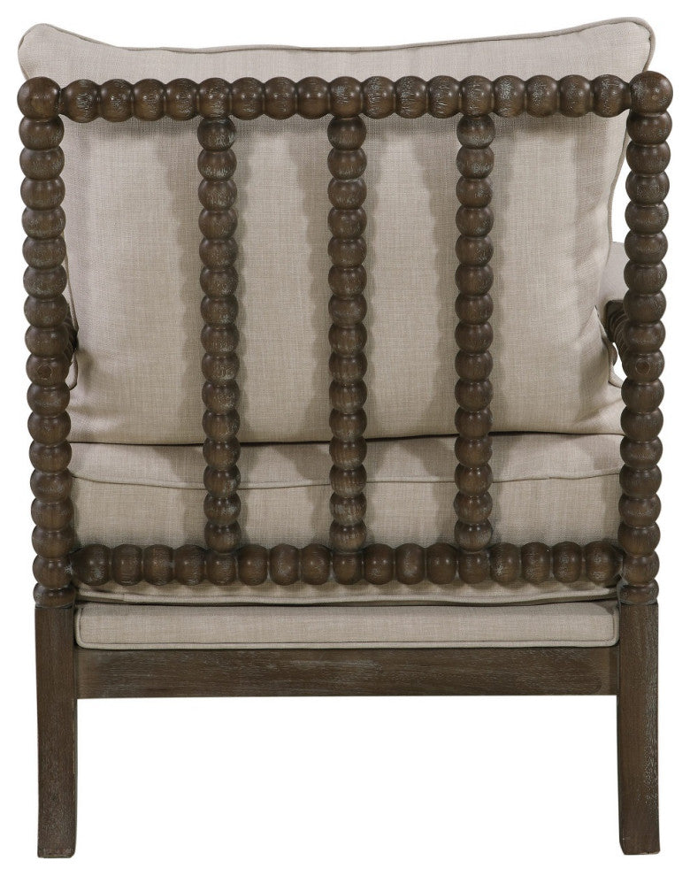 Cushion Back Accent Chair, Oatmeal