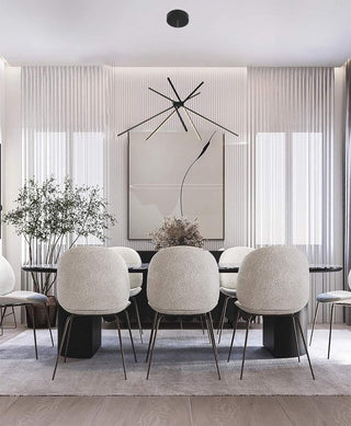 Black Linear Starburst Chandelier