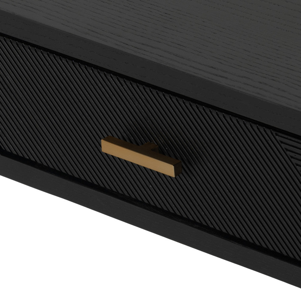 Caspian Console Table-Black Ash