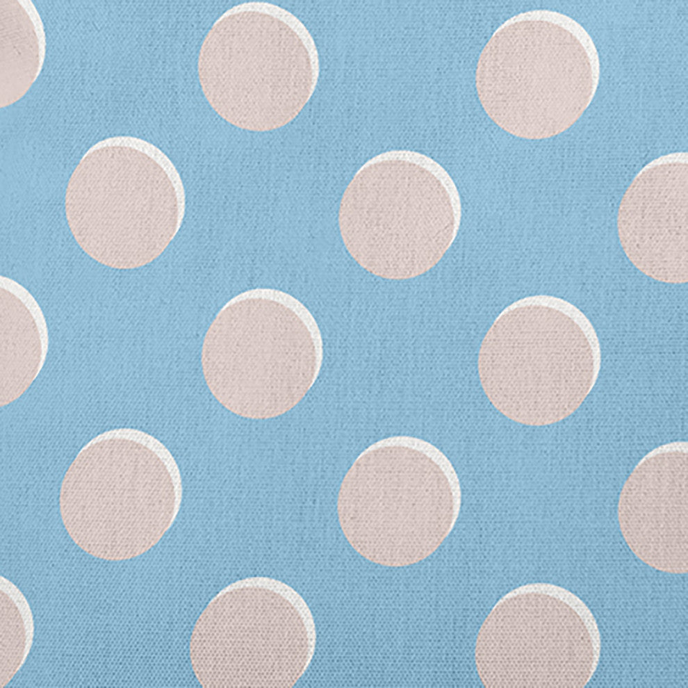 Polka Dots Decorative Throw Pillow, Carolina Blue, 16"x16"