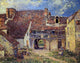 Alfred Sisley Courtyard of a Farm at Saint-Mammes Gallery Wrapped Canvas Print