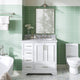 Ariel Stafford 37" Single Right Offset Oval Sink Bathroom Vanity