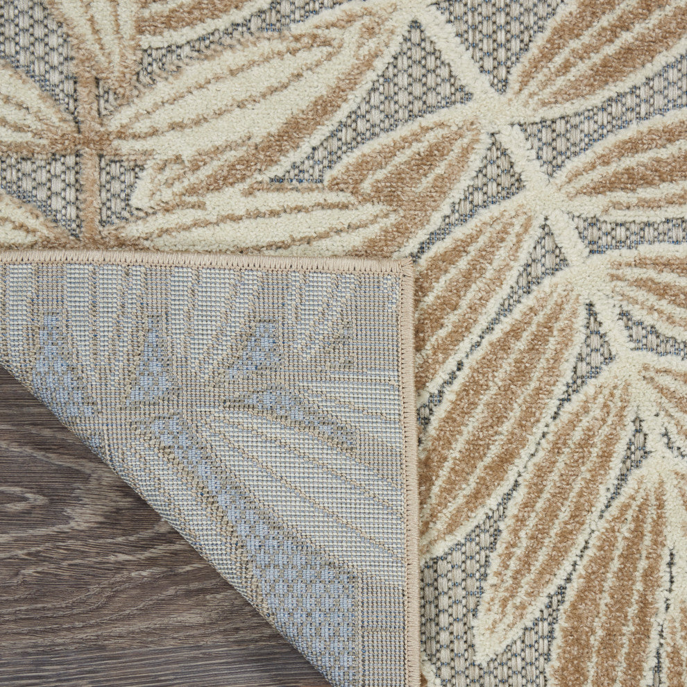 Nourison Aloha 2' x 6' Natural Tropical Area Rug