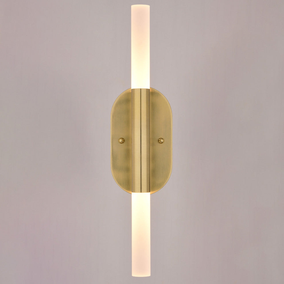 Vaxcel Lighting W0488 5"W LED Vanity Light - Satin Brass