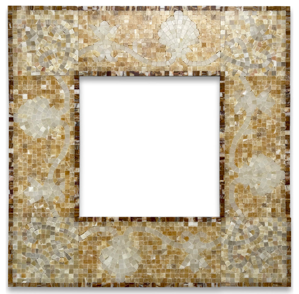 Marble Mosaic Border Listello Tile Possesion Onyx 5.9x12 Polished, 1 piece