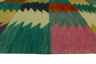 Hand-Woven Winchester Kilim Junaid Ivory/Rust Rug, 8'2x11'3
