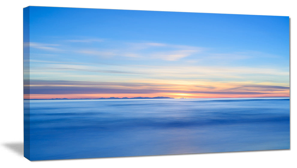 "Corsica Island Sunset View Italy" Seashore Wall Art, 32"x16"