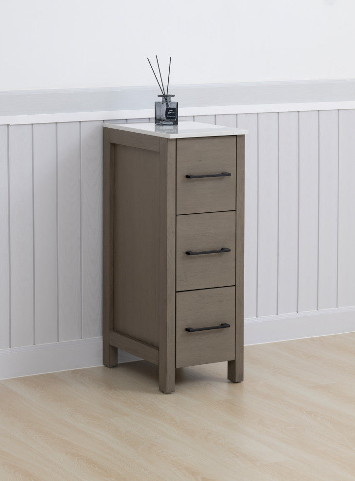 Vanity Art Freestanding Bathroom Storage Cabinet with Ceramic Top
