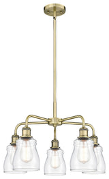 Innovations Ellery 5 22.75" Chandelier Antique Brass