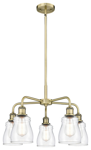 Innovations Ellery 5 22.75" Chandelier Antique Brass