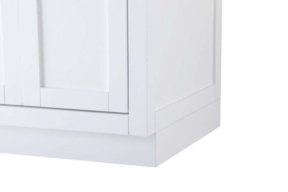 Home Living 60" Double Bathroom Vanity, White