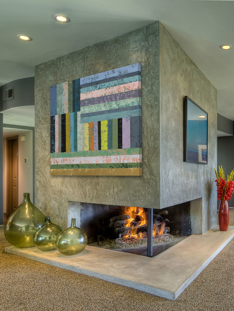 "Midnight III" Painting Print on Canvas by Julie Joy