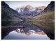 "Maroon Bells reflected, Snowmass Wilderness, White River NP" Paper Art, 50"x38"