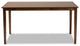 Eveline Walnut Brown Finished Rectangular Wood Dining Table