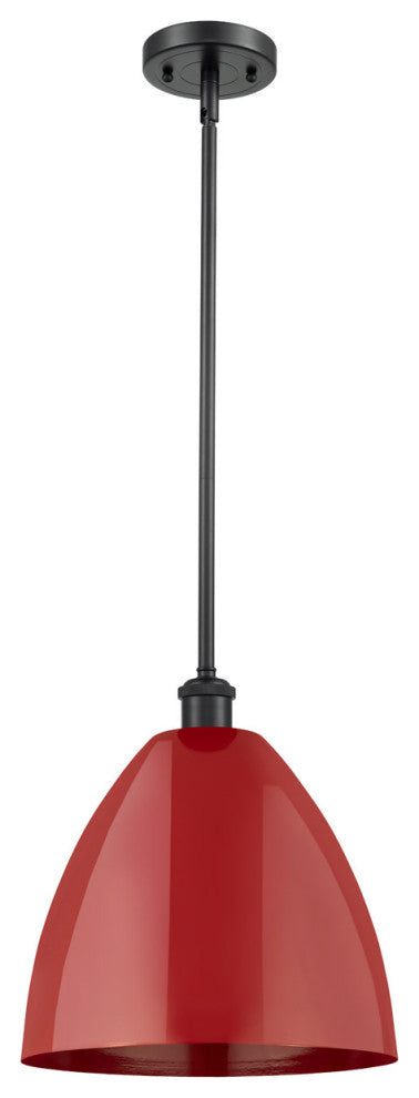 Innovations 516-1S-BK-MBD-12-RD-LED 1 Light Pendant, Matte Black