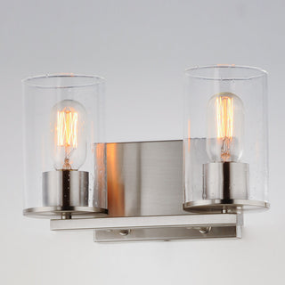Maxim 11842CD Sleek 2 Light 12"W Bathroom Vanity Light - Satin Nickel