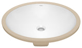 KRAUS Elavo 19.25 in. Oval Porcelain Ceramic Undermount Bathroom Sink