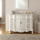 48" Traditional-Style Antique-Style White Morton Bathroom Sink Vanity